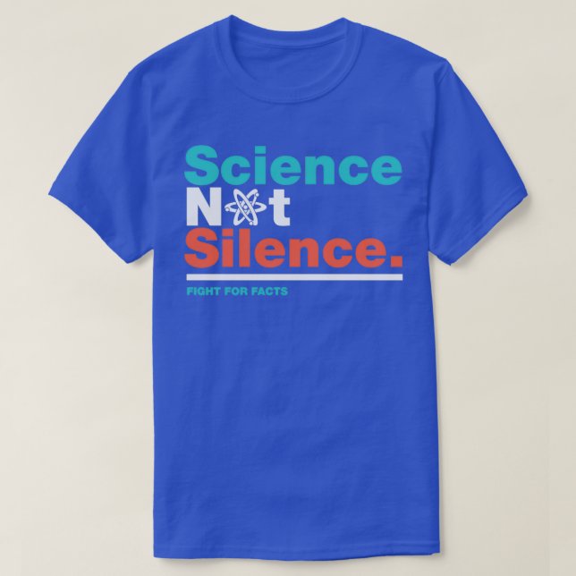 Camiseta Marcha por la ciencia, no el silencio  (Diseño del anverso)
