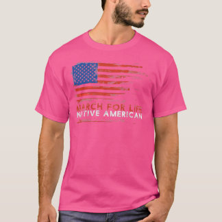 Camiseta Marcha por la vida Nativa Estadounidense T