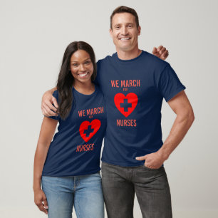 Camiseta Marchamos por enfermeras - Enfermera cálida y afec