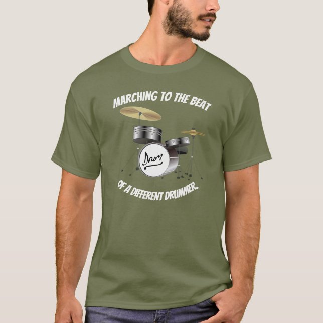 Camiseta Marchando al ritmo de un tambor diferente (Anverso)