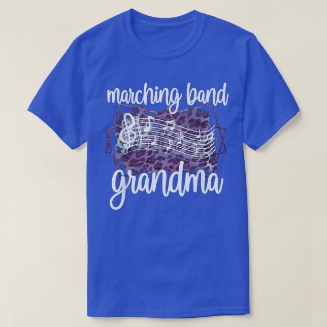 Camiseta Marching Band Grandma Band Member Grandmother  (Diseño del anverso)