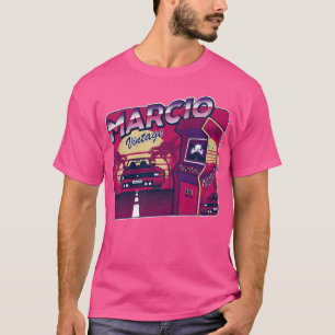 Camiseta Marcio Personalizado Juego Retro 80s 90s