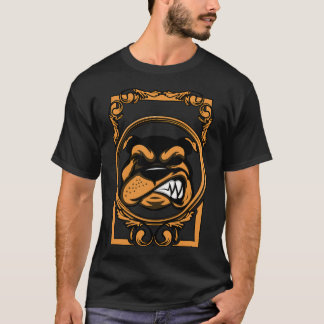 Camiseta marco de cabeza de bulldog
