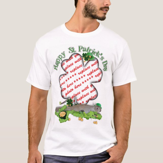 Camiseta Marco de enganche de la ardilla de San Patricio (Anverso)