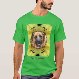 Camiseta Marco de flor amarillo Lily crea tu propia foto