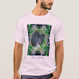 Camiseta Marco de flores de pascua púrpura Crea tu propia f