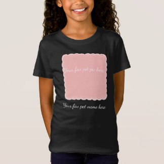 Camiseta Marco de foto de mascota personalizado con borde d
