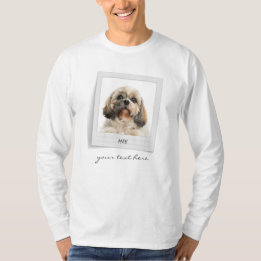 Camiseta Marco de Foto Personalizado Cumpleaños Mascota