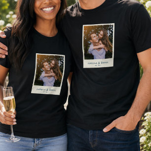 Camiseta Marco de foto retro divertido para boda y fiesta d