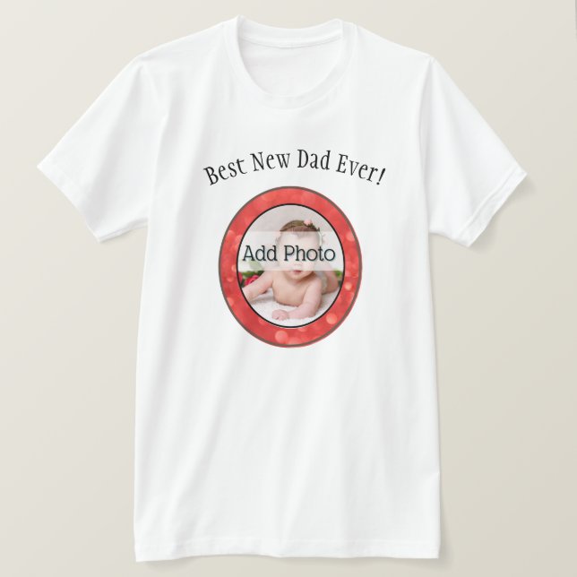 Camiseta Marco de fotos de la familia de los mejores padres (Anverso del diseño)