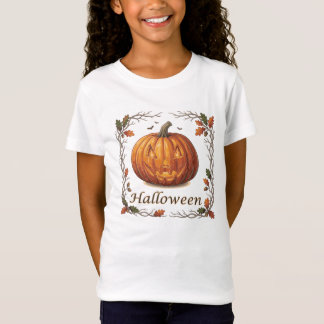 Camiseta Marco de Jack-o'-Lantern espeluznante de Halloween