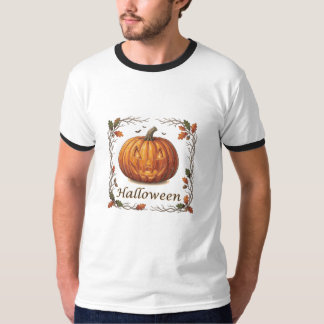 Camiseta Marco de Jack-o'-Lantern espeluznante de Halloween