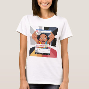 Camiseta Marco de redes sociales divertido para fiesta de c