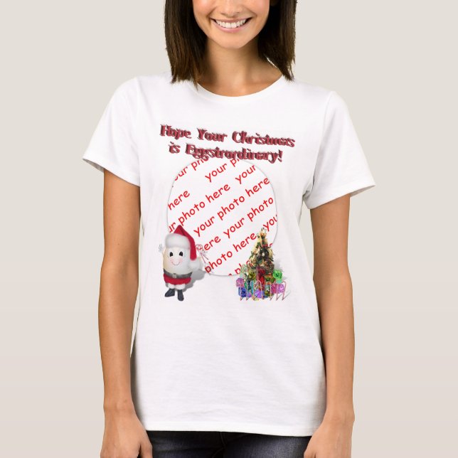 Camiseta Marco fotográfico Cute Egg Santa Claus (Anverso)