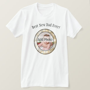 Camiseta Marco fotográfico de la familia padre de nuevo pad