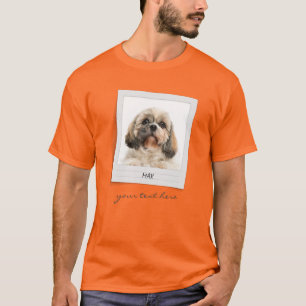 Camiseta Marco fotográfico de perro de cumpleaños mascota p