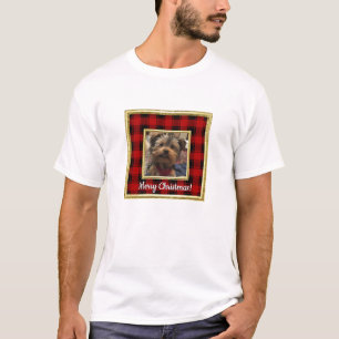 Camiseta Marco fotográfico rojo y negro para Navidades pers