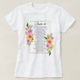 Camiseta Marco Geométrico Floral Psalm 91