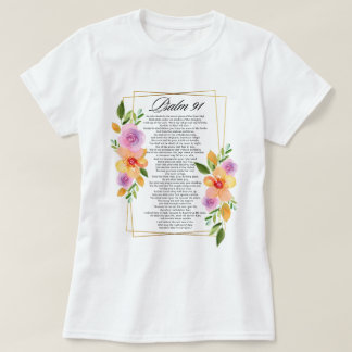 Camiseta Marco Geométrico Floral Psalm 91