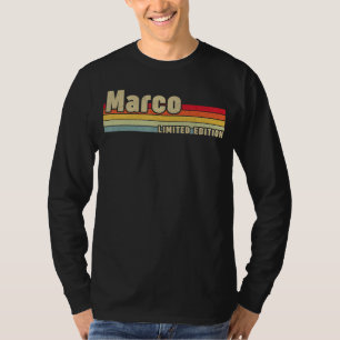 Camiseta Marco Gift Nombre Personalizado Cumpleaños Gracios