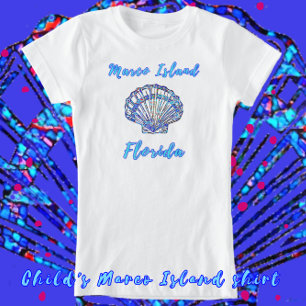 Camiseta Marco Island Florida Bonito Mosaic Seashell
