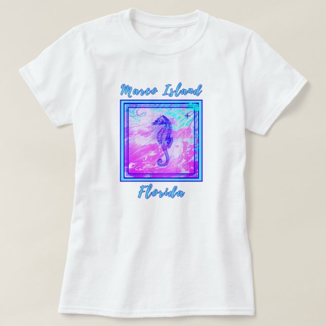 Camiseta Marco Island Florida Bonito vacaciones de caballit (Diseño del anverso)