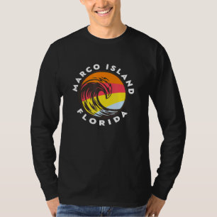 Camiseta Marco Island Florida Vacaciones Souvenir Ola oceán