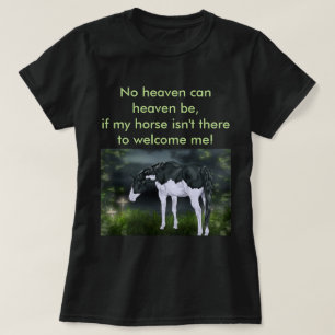 Camiseta Marco negro y blanco sobre un caballo de pintura
