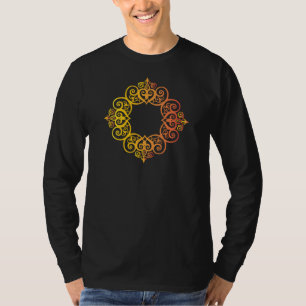 Camiseta Marco Ornamental Antiguo Borde Decorativo Elegante