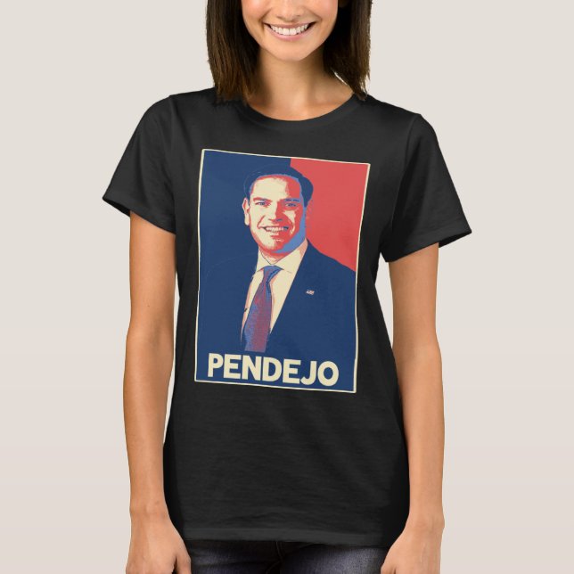 Camiseta Marco Rubio Pendejo Absentee No Funciona (Anverso)