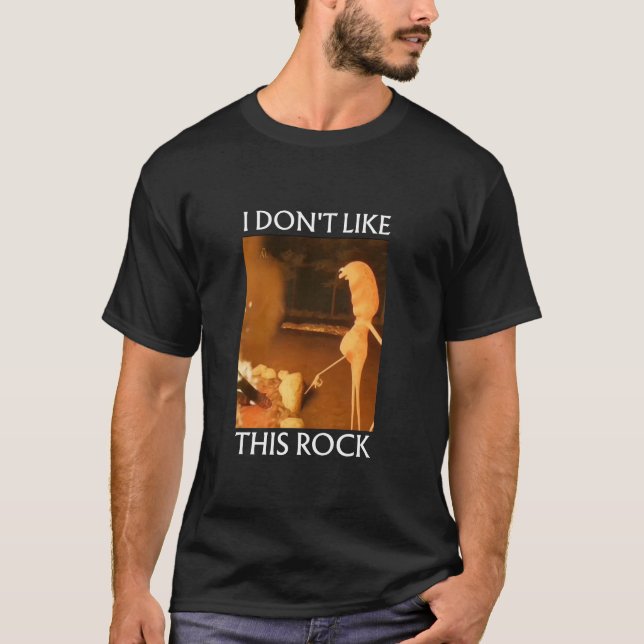 Camiseta Marcos El Gusano No Me Gusta Esta Piedra Tendencia (Anverso)