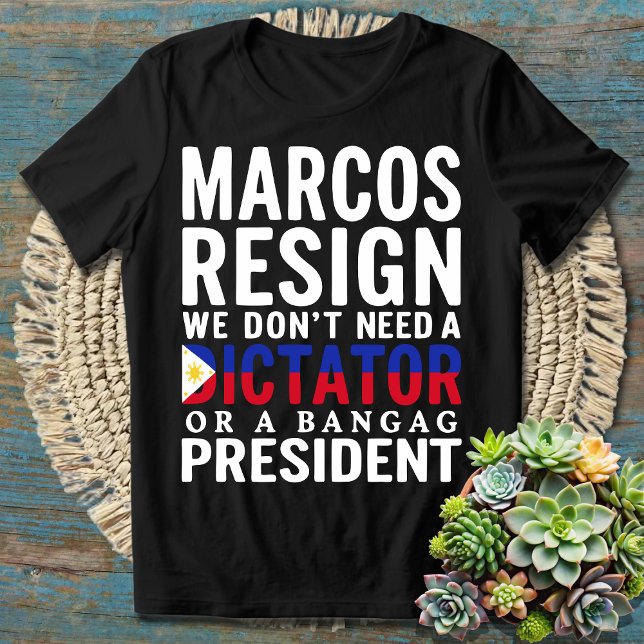 Camiseta Marcos renunció a la dictadura presidente banglade (Subido por el creador)