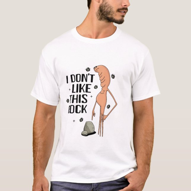Camiseta Marcus El Gusano No Me Gusta Esta Roca Tendencia D (Anverso)