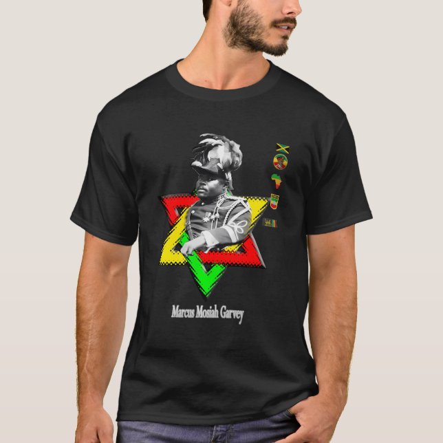 Camiseta Marcus Mosiah Garvey - Inspi Héroe Nacional de Jam (Anverso)