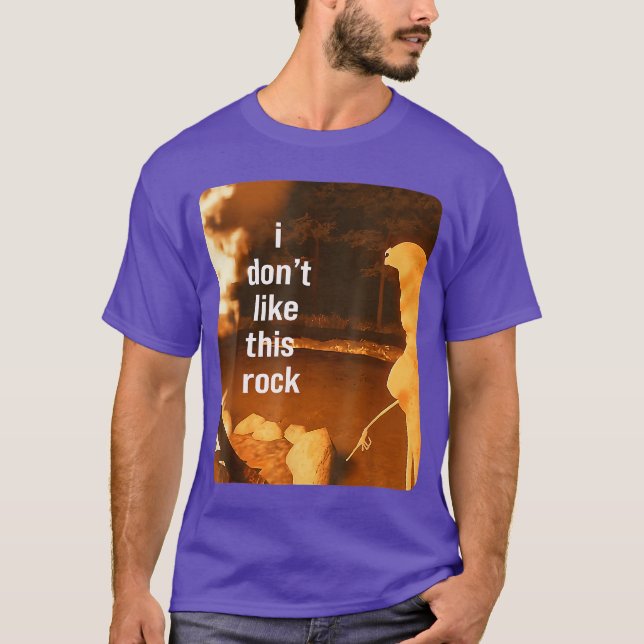Camiseta Marcushe Worm Robert Meme no me gusta su roca vint (Anverso)