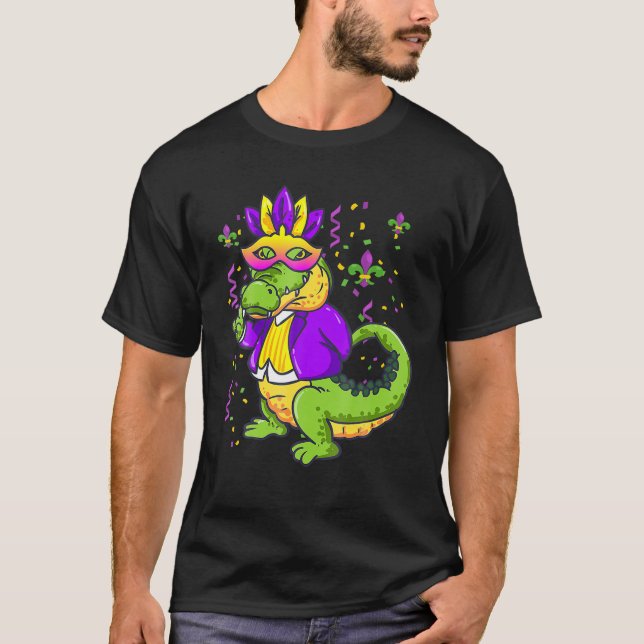 Camiseta Mardi Grad Alligators 3 Alligadores Funny Mardi Gr (Anverso)