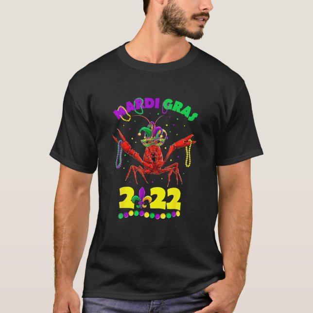 Camiseta Mardi Gras 2022 Crawfish , niños Chicas hombres mu (Anverso)