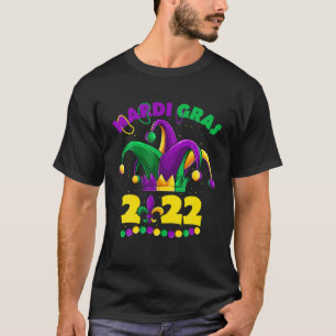 Camiseta Mardi Gras 2022 Jester Outfit , Niños Chicas Boy 