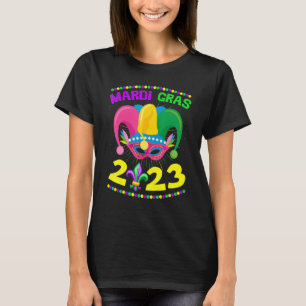 Camiseta Mardi Gras 2023 Jester Set New Orleans Carnaval
