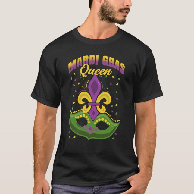 Camiseta Mardi Gras 2023 Mardi Gras Queen Couples Matching  (Anverso)