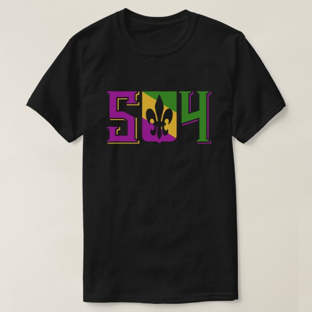 Camiseta Mardi Gras 504 (Diseño del anverso)