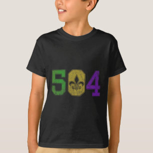 Camiseta Mardi Gras 504 Nola Nueva Orleans Louisiana La