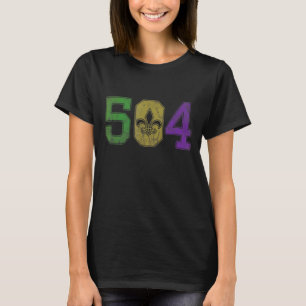 Camiseta Mardi Gras 504 Nola Nueva Orleans Louisiana LA 202