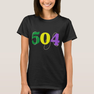 Camiseta Mardi Gras 504 Vintage Nola New Orleans Louisiana