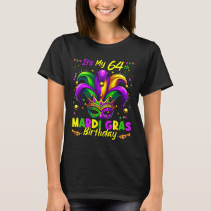 Camiseta Mardi Gras 64º cumpleaños Grasa Martes 64 años