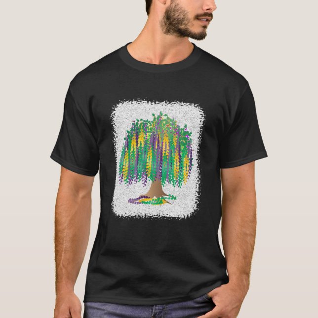 Camiseta Mardi Gras Bead Tree (Anverso)