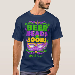 Camiseta Mardi Gras Beer Beer Beers Boobes Noticias diverti