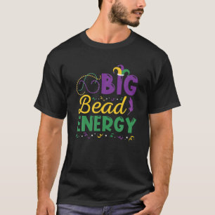 Camiseta Mardi Gras Big Beads Energy Carnival Fiesta disfra
