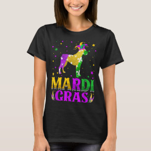 Camiseta Mardi Gras Boxer Dog Lover