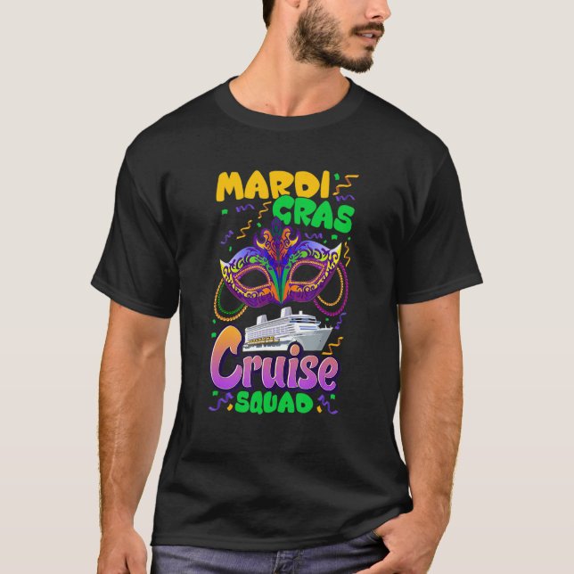 Camiseta Mardi Gras Carnival Cruise Vacation Travel Group M (Anverso)